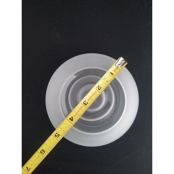 Princess House 487 Crystal Candle 2 Piece Hurricane Lamp Snowflakes Winter - Picture 12 of 12